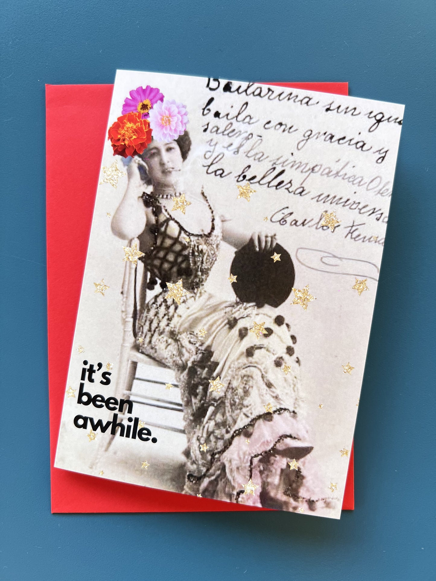 It's Been Awhile Card