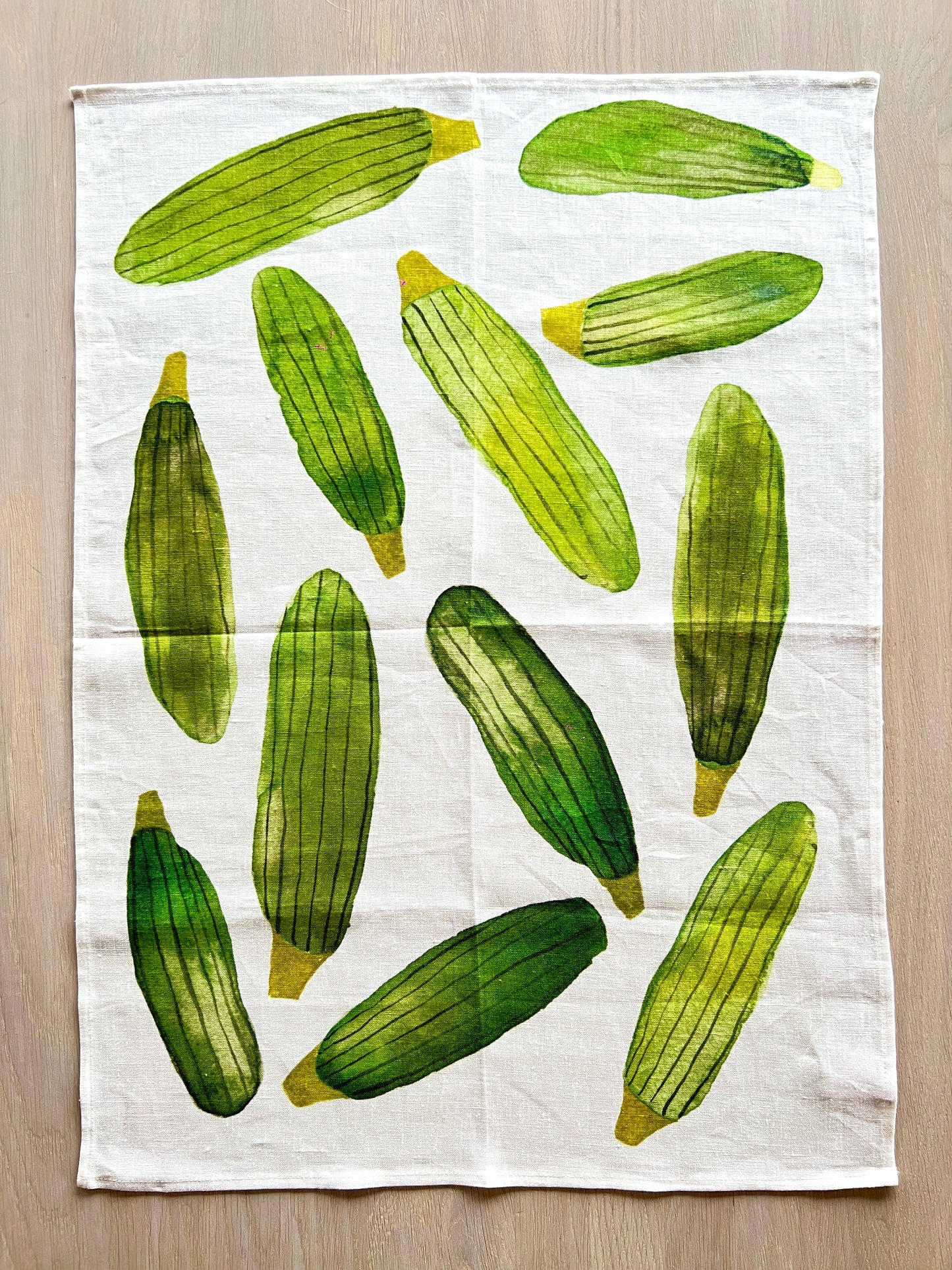 Zucchini tea towel
