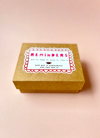 Reminder box