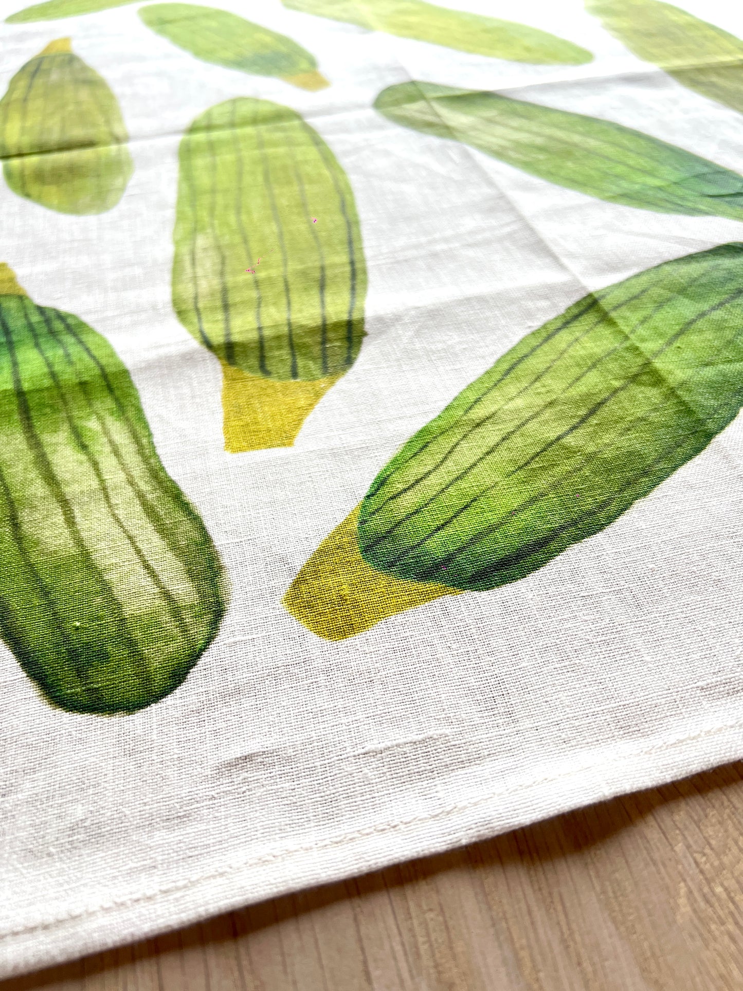Zucchini tea towel