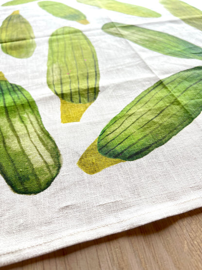 Zucchini tea towel
