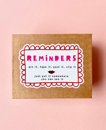 Reminder box