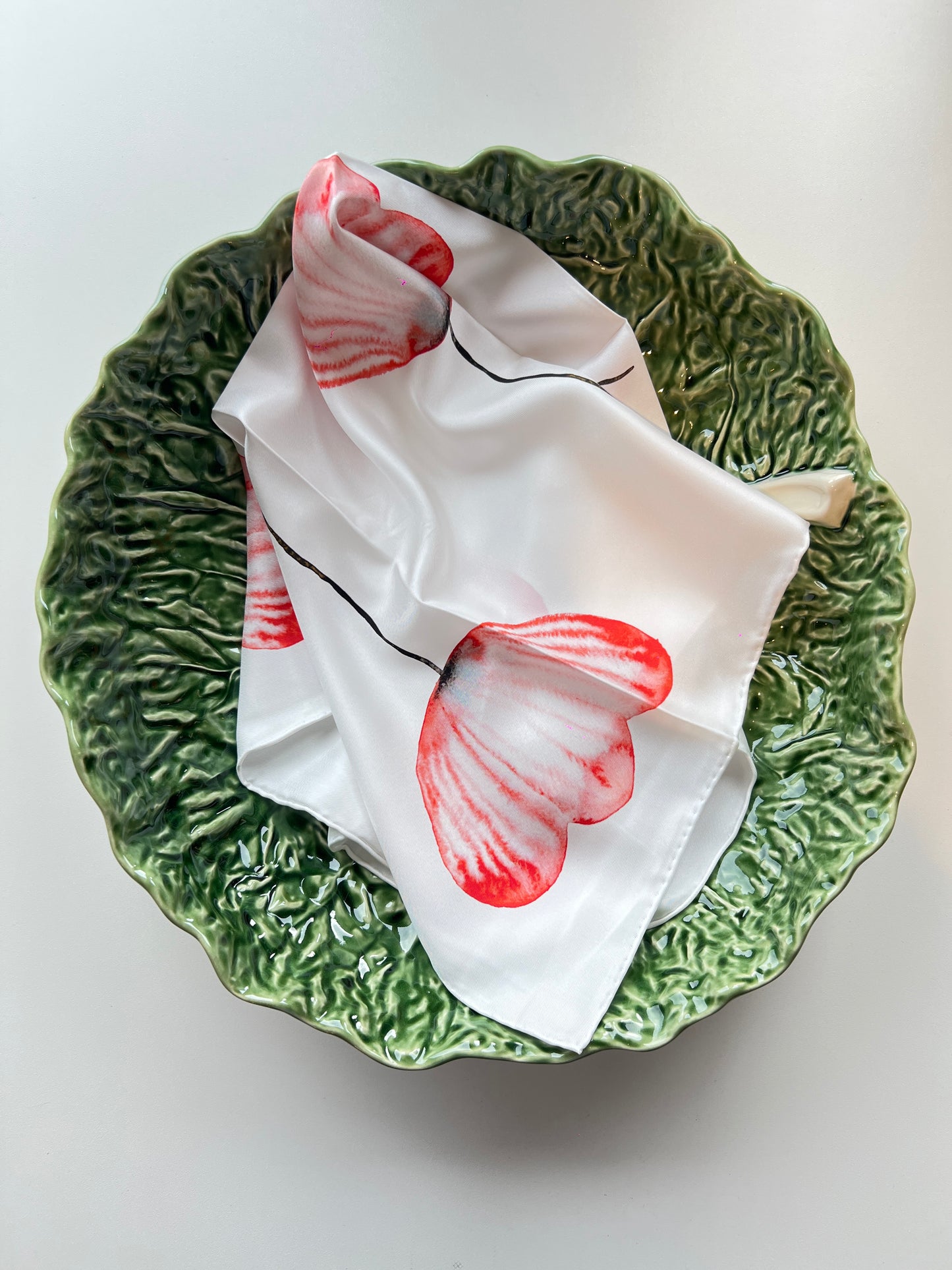 Six Flowers – Silk Twill Scarf | 60x60 cm