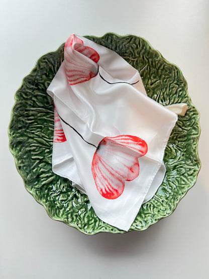 Six Flowers – Silk Twill Scarf | 60x60 cm