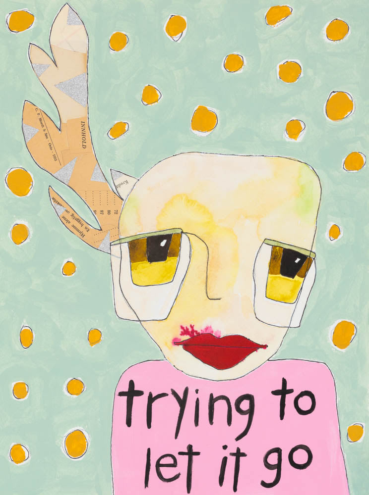 Art Print - "Trying to let it go"